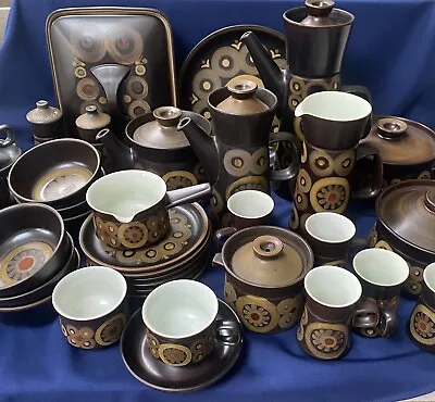 Buy Denby Arabesque Teapot Cups Saucer Plates Casserole Cruet 1970s Retro You Choose • 4£