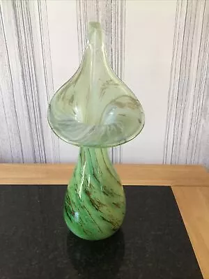 Buy Alum Bay Jack In The Pulpit Glass Vase - Variations Of Green 11” High • 20£