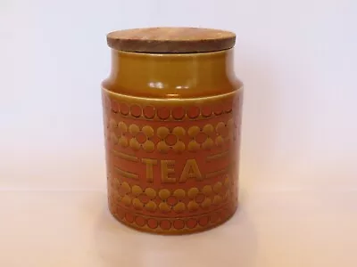 Buy Hornsea Pottery Saffron - Tea Caddy With Lid.  Postage Included. • 10£