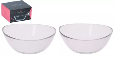 Buy 2 Serving Bowls Side Dish Dessert Coupelle Snacks Sweet Salad Bowl Crystal Glass • 6.99£