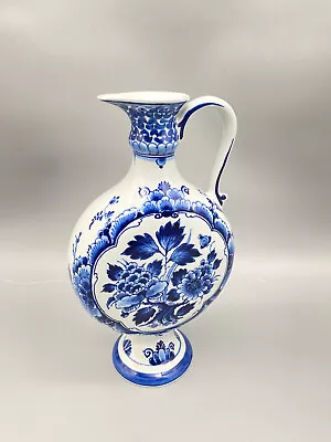 Buy De Porceleyne Fles Fayence Vase Jug Royal Delft Blue Hand Painted Stamp • 102.53£