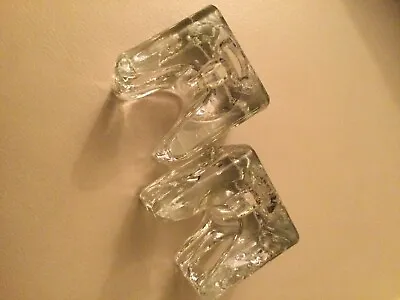 Buy Juhava Finnish Ice Glass Candle Holders X 2 BNWT • 19.99£
