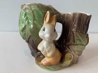 Buy Vintage Eastgate Pottery Double Fauna Vase 25 Bunny Rabbit By Tree • 2.50£