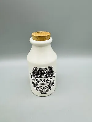 Buy Vintage Colmans Mustard Pot Jar Lord Nelson Pottery Cork Stopper • 4.99£