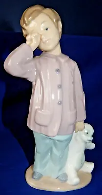 Buy Nao Lladro Boy With Teddy Bear Figurine • 14.95£