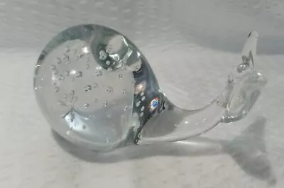 Buy Vintage - Nantucket - Clear Glass - Controlled Bubble - Whale Paperweight  • 18.94£
