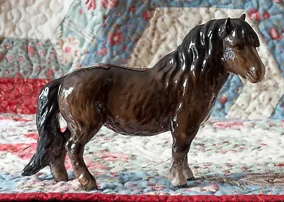 Buy Lovely Rare Collectable Vintage Beswick Woolly Shetland Mare Pony Model No. 1033 • 29£