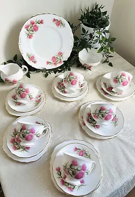 Buy Colclough Thistle Flowers Tea Set Fine Bone China Made In England • 45£