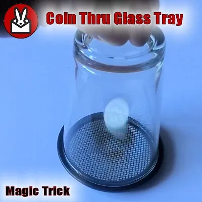 Buy Coin Through Glass Tray Magic Trick Plate Money Penetrate Solid Object Mat Dish • 7.99£