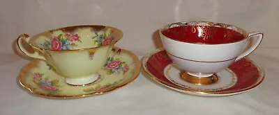 Buy 2 Bone China Cabinet Cup And Saucers- Elijah Brain Foley And Royal Stafford • 22£