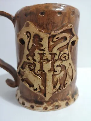 Buy Harry Potter Large Mug Tankard Hogwarts Crest Pottery Handmade Rustic Rare • 16.99£