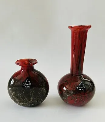 Buy Phoenician Glass Malta Two Vases • 18£