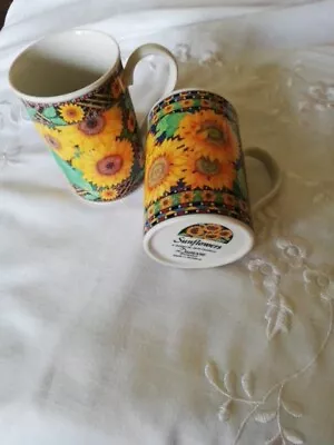 Buy 2 Dunoon Sunflowers By Jane Goodwin Mug Cup Stoneware  • 14.99£