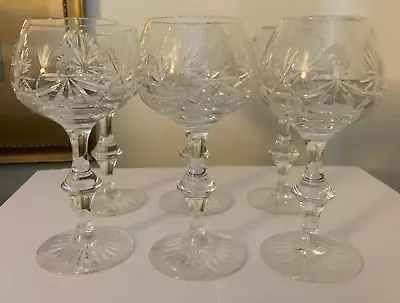 Buy 6  X  Edinburgh Crystal  Star Of Edinburgh  Allied Dunbar - Wine Glasses - 6.75  • 130£