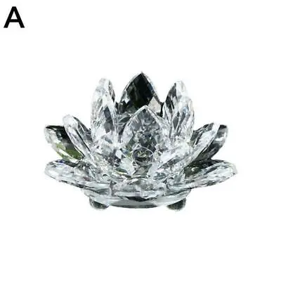 Buy Crystal Flower Ornament Large Crystal Craft Home Decor • 6.25£