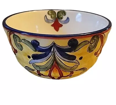 Buy Yellow Blue Talavera Bowl Soup Cereal 6 X3  Ceramic Pottery • 17.64£