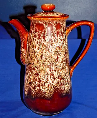 Buy Fosters Pottery Cornwall Coffee Pot Brown Honeycomb • 9.95£