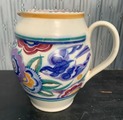 Buy 6  Art Deco Poole Pottery Jug, Bluebird Pattern Shape 310, Grace Burge 1927/29 • 35£