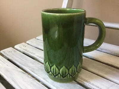 Buy Vintage HOLKHAM Pottery Leaf Decorated Tea/Coffee Mug.  Rare Item. • 9.99£