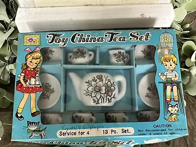 Buy VTG Antique Child's Ceramic Tea Set China Complete Toy Play Set 1950’s READ ALL • 17.99£