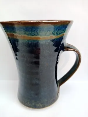 Buy Studio Pottery Cobalt Blue Ceramic Art Handmade Mug Signed • 12£