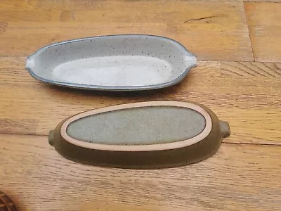 Buy Purbeck Pottery Studland Corn On The Cob Dishes X 2 • 12£