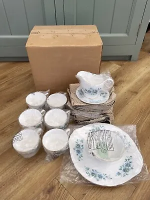 Buy Queen Anne Bone China Alexandra Made In England 21 Piece Teaset Cups + Saucers • 40£