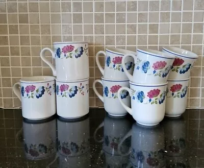 Buy BHS Priory Tableware Ceramic Coffee Mugs (Set Of 9) • 45£