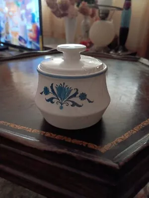 Buy Noritake Progression China “Blue Haven” Sugar Bowl Floral Blue Dutch Design  • 14.48£