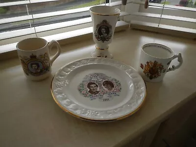 Buy Job Lot Of 4 X Royal Family Commemorative  Pieces Of Pottery • 12.99£