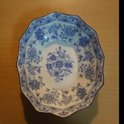 Buy Minton Shalimar Bone China Trinket Dish Blue & White 12.5cm • 10.50£