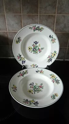 Buy VINTAGE BOOTHS OLD STAFFORDSHIRE SILICON CHINA Rd No 710350. SHALLOW BOWLS X2 • 6£