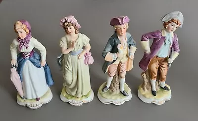 Buy  4 Pottery Figurines (Marked FOREIGN) • 19.95£