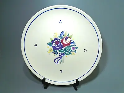 Buy 1950s Poole Pottery 9  Dinner Plate, Traditional Ware, Floral Spray • 3.95£