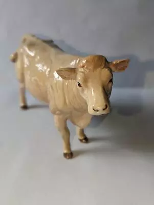Buy Beswick Cattle - Charolais Cow - Gloss - Model No.3075A - Perfect! • 82.99£