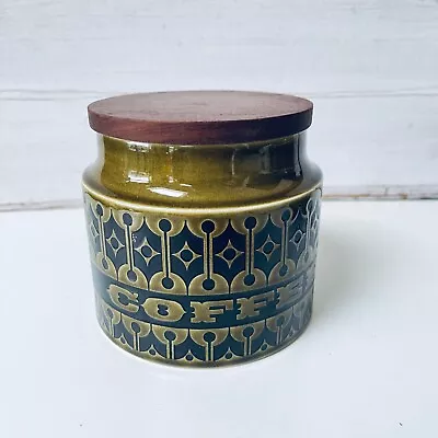 Buy Vintage Hornsea Green Heirloom Coffee Canister. Small Size. 1960s 1970s • 18£