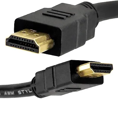 Buy 1m - 5m Metre HDMI Cable Fast Speed HD 4K 3D ARC 1080p For PS3 PS4 XBOX SKY TV • 1.99£