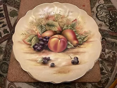 Buy Aynsley Orchard Gold 8.5in Scalloped Edge Plate 1st Quality Very Good Unused • 15£