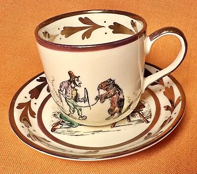 Buy Grays Pottery England H. Heath “Art Of Tormenting” Bear Baiting Teacup & Saucer • 43.61£