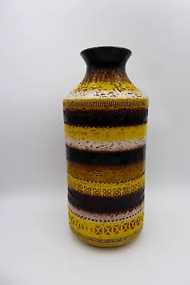 Buy Vintage BITOSSI SAHARA ALDO LONDI MCM Rimini Italy Pottery Large 12 Inch Vase! • 144.17£