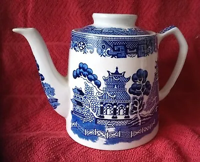 Buy Vintage Blue And White Myott Old Willow Teapot • 4.99£