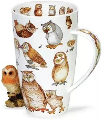 Buy Dunoon Fine Bone China Henley Shaped Large Mug - OWL LOVER/TWITTERS - 0.6L • 39.49£
