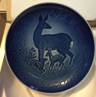 Buy B & G Copenhagen Porcelain Denmark Mother's Day 1975 Deer Plate New In Box Mint • 2.84£