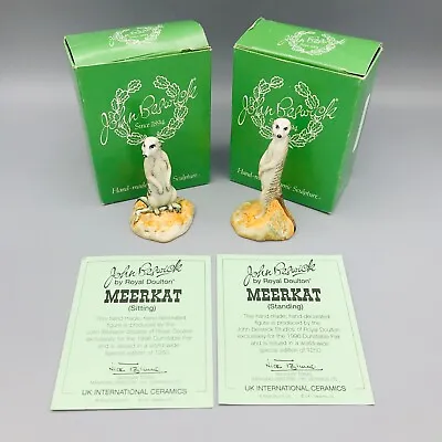 Buy Beswick Meercats Animals Ltd Edition 1250 Made1996 For Doulton Fair. • 59.95£