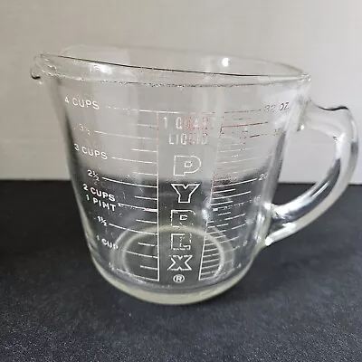 Buy Pyrex Vintage 4 Cup 32 Oz Measuring Cup Red Letter D Handle # 532 I-14 Glassware • 22.67£