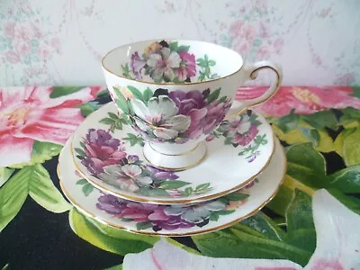Buy Vintage Tuscan English China Trio Tea Cup Saucer Plate Azalea C 9674 • 8£