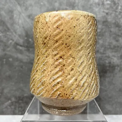 Buy Phil Rogers  Stoneware Yunomi Salt Glaze  Rope Decoration, Potters Mark #906 • 140£