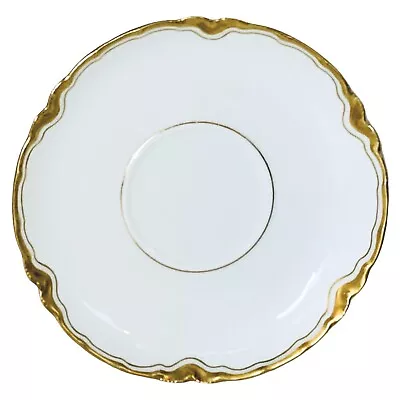 Buy Antique Haviland Limoges France SCHLEIGER 428 Blank 1 White Gold Saucer(s) NEW • 8.35£