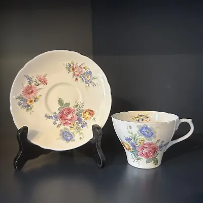 Buy Shelley Cup And Saucer With Flower Pattern • 14.99£