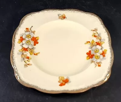 Buy Vintage Alfred Meakin Marquis Marigold Small Tea Cake Plate Floral Design • 6.72£